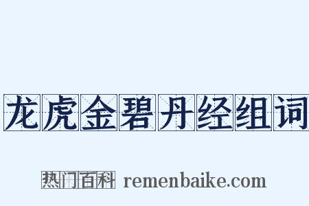 龙虎金碧丹经组词是什么意思的图片